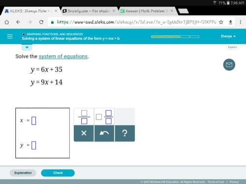 Solving a system of linear equations of the form, y=mx+b i posted a picture. , would re