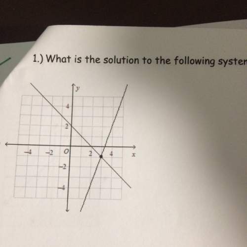 What is the solution to the following system: