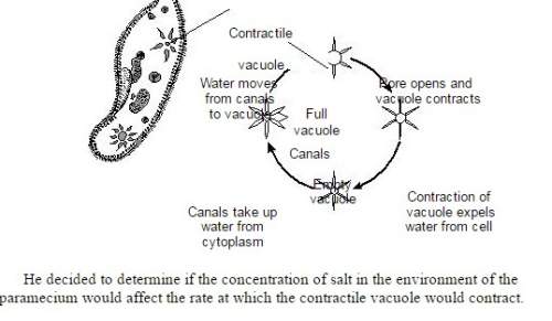 "the student predicted that the contractile vacuole would contract fewer times in one minute in a so