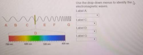 Use the drop-down menus to identify the electromagnetic waves.1.) infrared2.) gamm