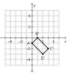 Which shows the image of quadrilateral abcd after the transformation r0, 90°?