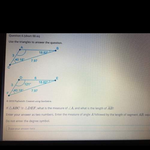 What is the measure of angle a and what is the length of line ab?
