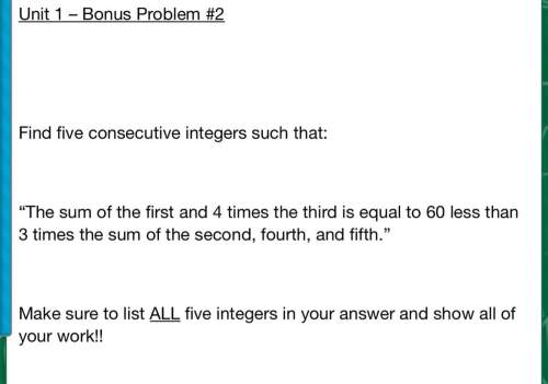 Math problem is on the attached picture.