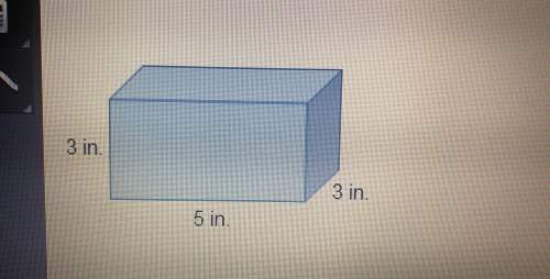 The volume of the rectangular solid is cubic inches