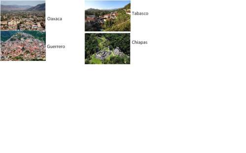 Ineed ! i have to create a travel brochure highlighting the southern states of méxico: oaxaca, gu