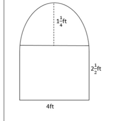 8. a brick oven has an opening as shown. what is the area of the entire opening?