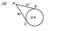 The segments in each figure are tangent to the circle. find each length.