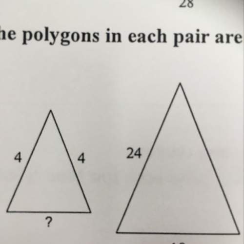 The polygons in each pair are similar.find the missing side length
