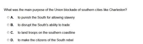 What was the main purpose of the union blockade of southern cities like charleston?