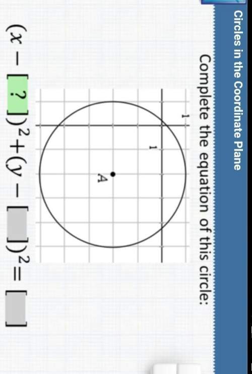 Circle in the coordinate plane? ?