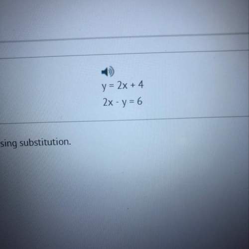 Solve the system of equations using substitution. a) (2,8) b) (2, -8)&lt;