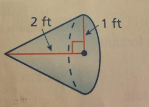 What is the volume of the cone show your work