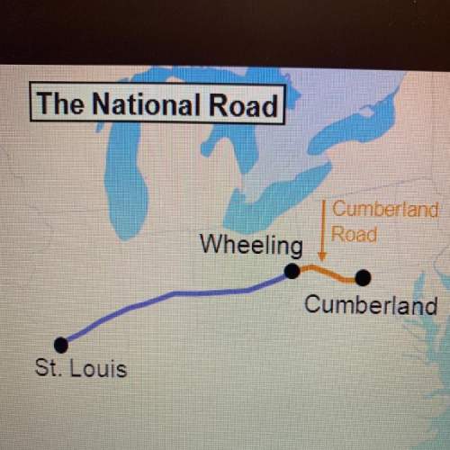 the national road could take you as far west a.) cumberland b.) st. louis  c.) w