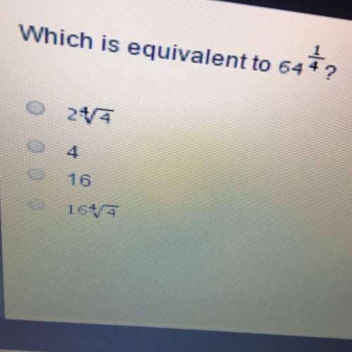 Which is equivalent to 64^1/4