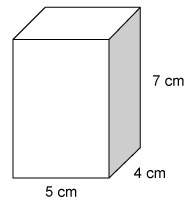 What is the surface area of this right rectangular prism?  enter your answer in the box.