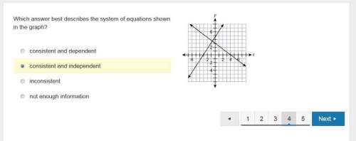 Which answer best describes the system of equations shown in the graph? consistent and dependent co