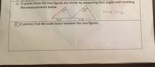 Use this picture of triangle to find the scale factor
