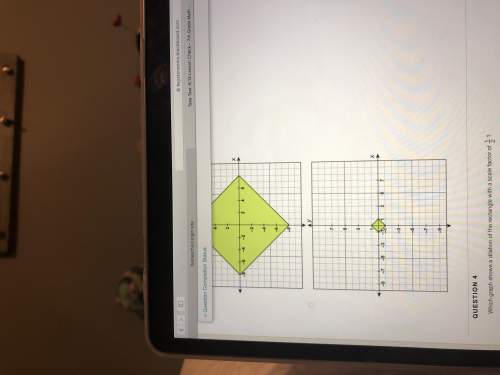 Which graph shows a dilation of a rectangle with a scale factor of 1/3?