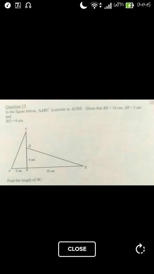 In the figure below, ∆abc is similar to ∆dbe. given that be=10cm, ab=3cm and bd=4cm. find the length