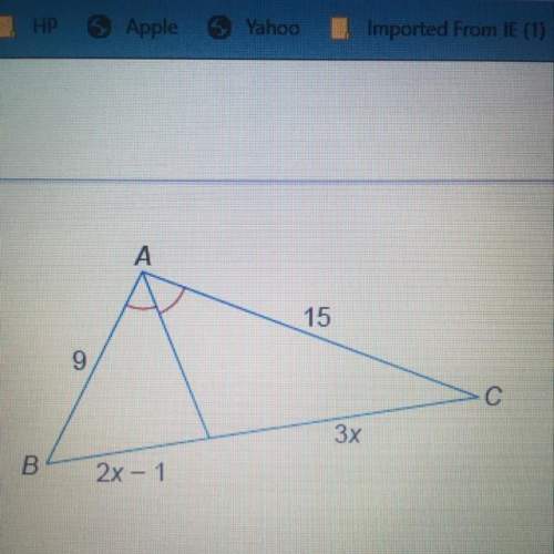 What is the value of x enter your answer in the box x=