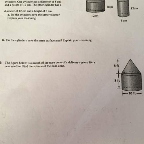 Can someone tell me the formula for finding the volume of a cone