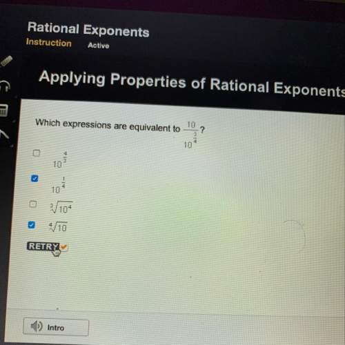 Which expression are equivalent 10