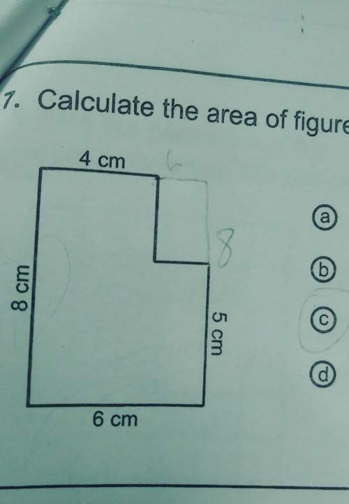 Calculate the area of figure below