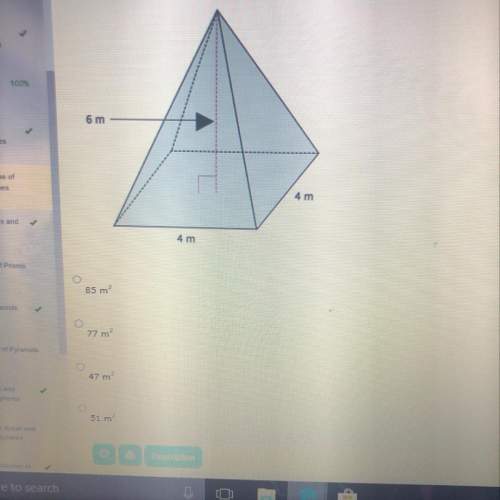 Find the lateral area of the pyramid to the nearest whole number.