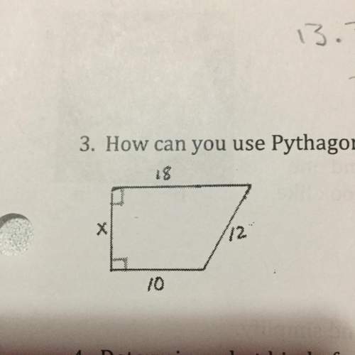 Ihave to use the pythagorean theorem for this but idk how to do that with four numbers