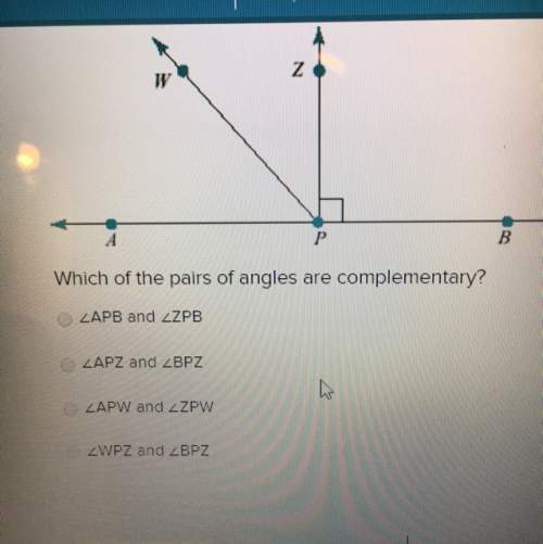 Which of the pairs of angles are complementary
