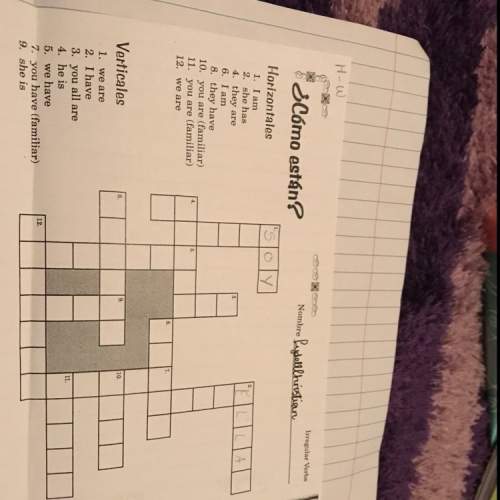 Fill in all the crossword with the spanish saying of the words