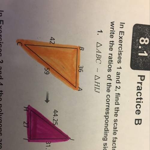 How do i find the scale factor of this problem