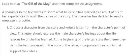 Iread pages 1-6 don't understand how to write a letter from a character pov. if your can with this