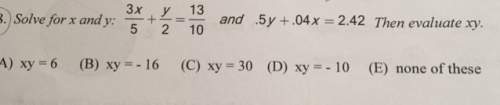 Can someone me solve for x and y? you