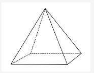 An image of a rectangular pyramid is shown below:  a right rectangular pyramid is shown.
