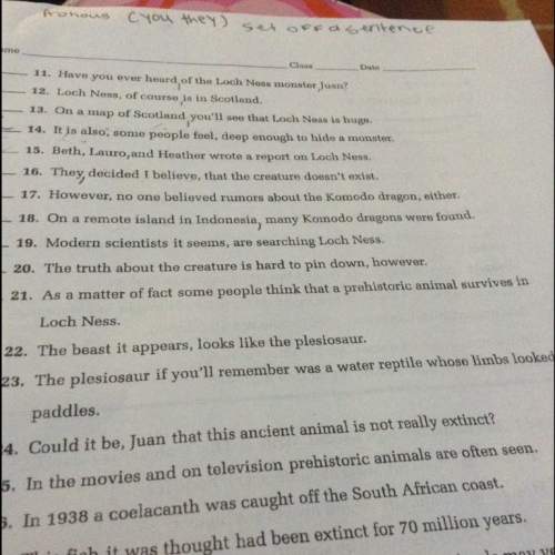 Can i have the answer to number 17 how do i use the comma is it right or not right or no