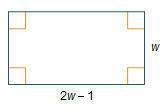 The perimeter of the rectangle is 28 units. what is the value of w?