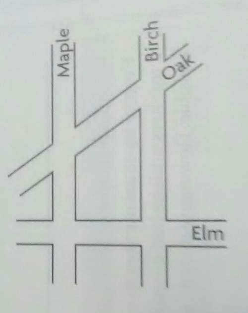1.name two streets that intersect but do not appear to be perpendicular2.name two streets that