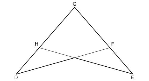 Identify the angle or side that is common to dgf egh answer choice gh h gf