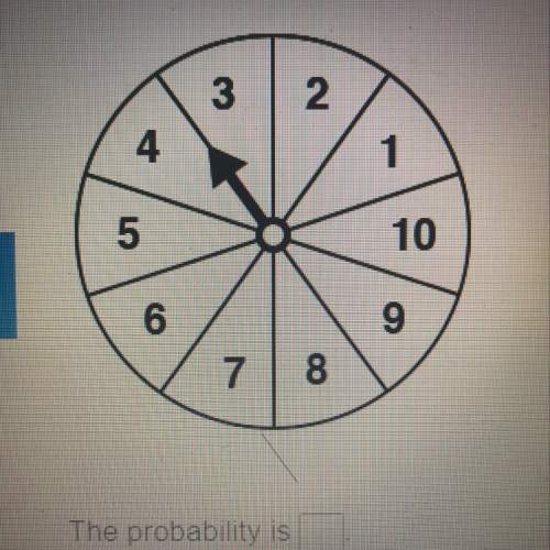 You spin the spinner, flip a coin, then spin the spinner again. find the probability of spinning an