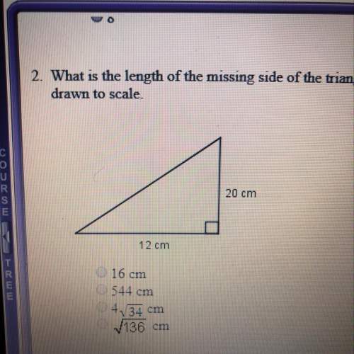 What is the length of the missing side of the triangle in simplest radical form? the figure is not