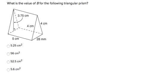 What is the value of b for the following triangular prism?  i don't know this at