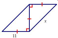 Find the unknown side length, x. write your answer in simplest radical form. a. 15