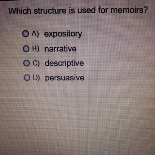 What structure is used for memoirs ?