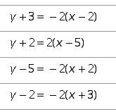 Which equations are equations for the line shown?  choose all answers that are correct.&lt;