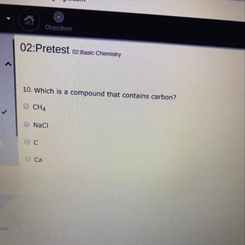 Which is a compound that contains carbon?