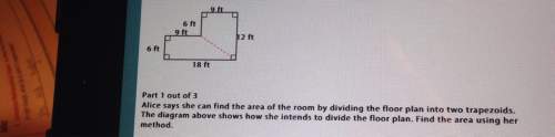 6ft 12 ft 6 ft 18 ft part 1 out of 3 alice says she can find the area of the room by dividing the fl