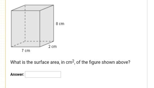 What is the surface area of the figure shown above?
