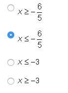 With ! 60 points and  1. solve the inequality 5x &lt; 16 + x. x &lt; 1/4&lt;