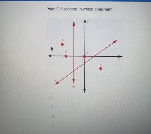 Point c is located in which quadrant?